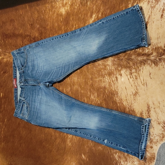 Men's Arizona Blue Bootcut Jeans - Picture 15 of 17